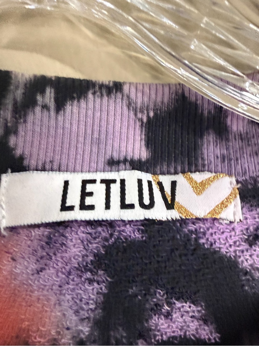 Anthropologie LETLUV Tie-Dye Crewneck Sweatshirt - Multi Color - Picture 4 of 7